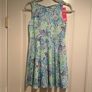 Lilly Pulitzer Blue Floral Dress
